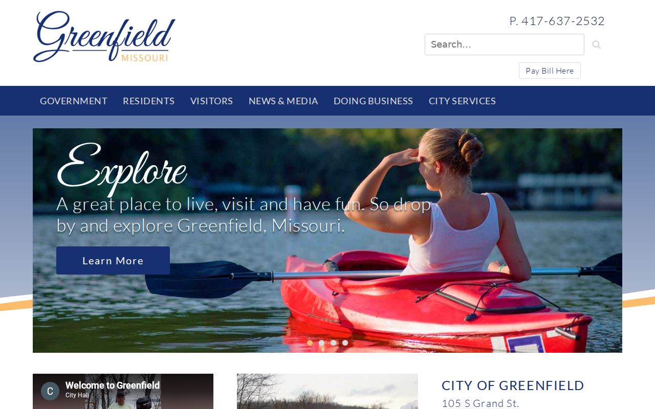 Greenfield Missouri City Hall warrant records contact
